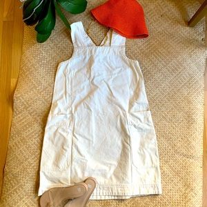 Everlane Cross-back Apron Canvas Dress